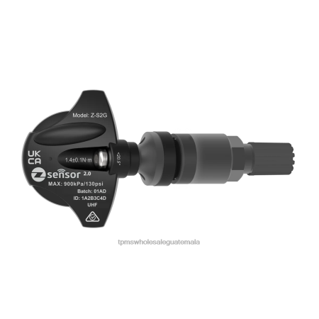 Holden oe sensor tpms de repuesto - oe p/n 95712232, 13598773 frecuencia 433mhz Sensor De TPMS 4D4J53 vástago de válvula de metal - gris oscuro